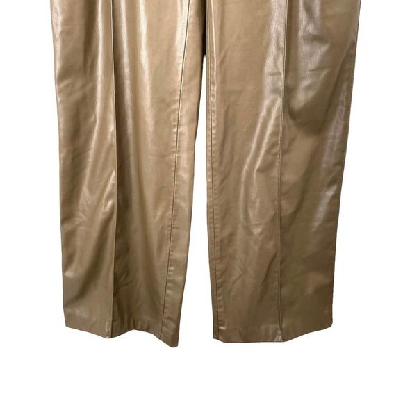 Zara Full Length Francoise Faux Leather Pants Sz L bloggers favorite‎ - Picture 9 of 12